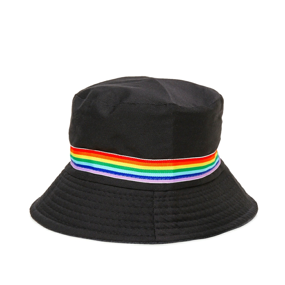 Rainbow Trim Bucket Hat